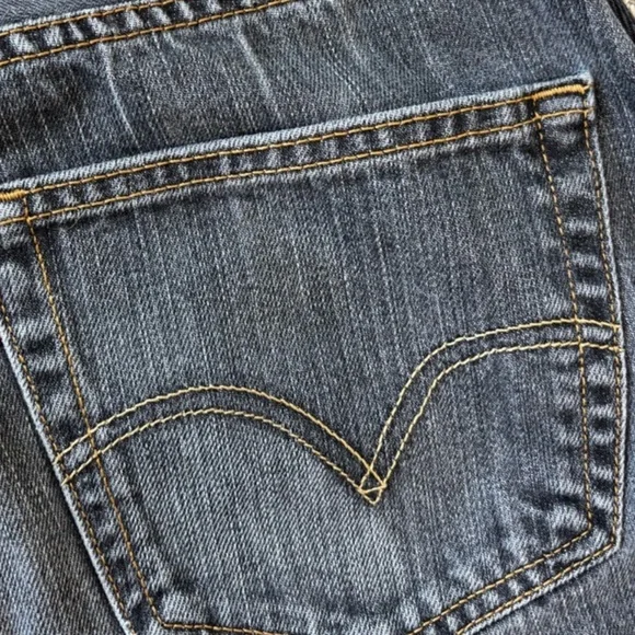 B Sides Lasso Levi's Dark Gray Denim Jeans VINTAGE BLACK Barrel - Picture 4 of 6